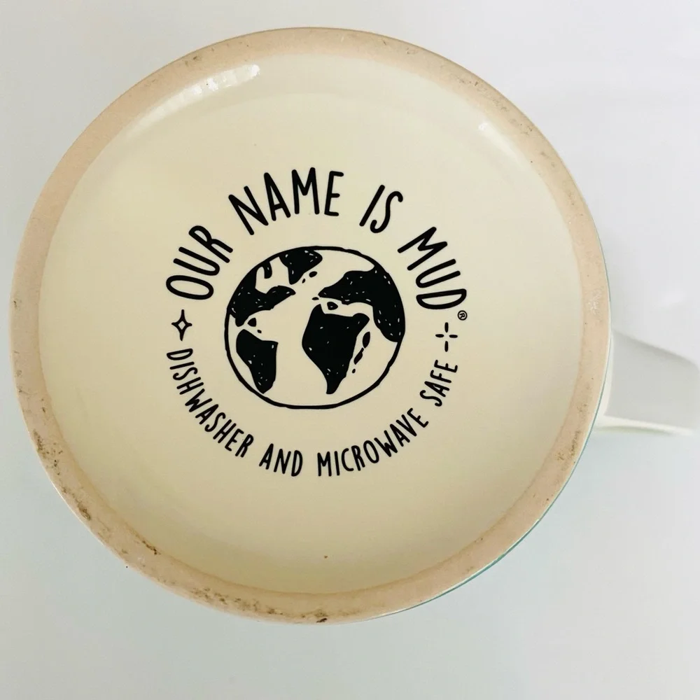 Enesco Our Name is Mud Nurse Stoneware Mug Blue Green Turquoise Nurses Day